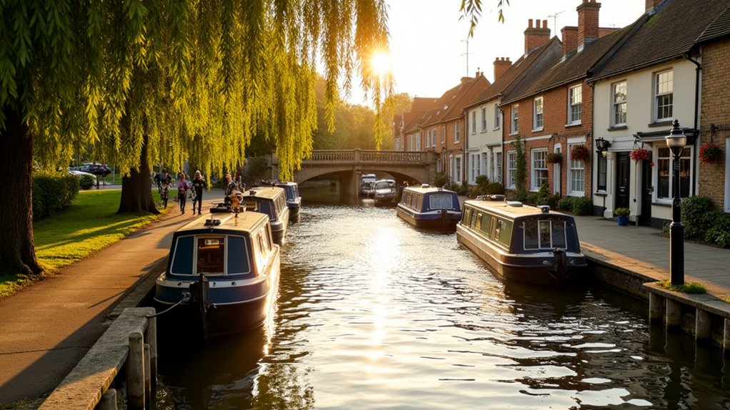 charming riverside town living