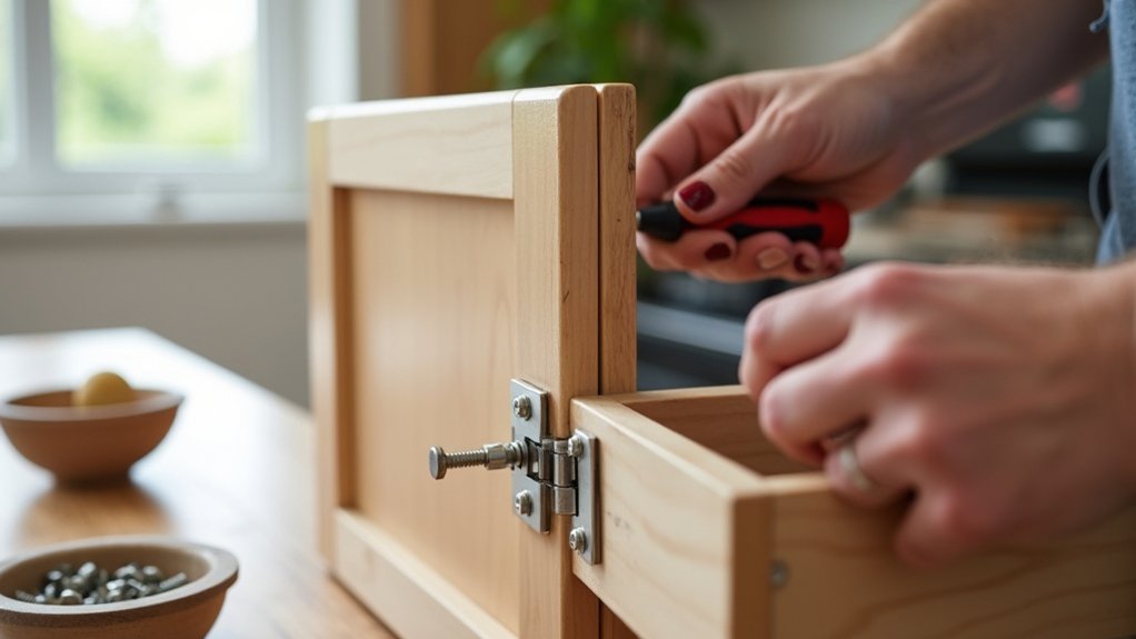 fixing cabinet hinge issues