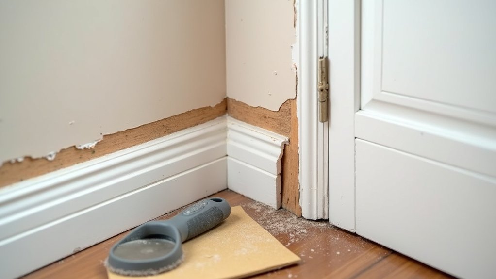 fixing damaged trim