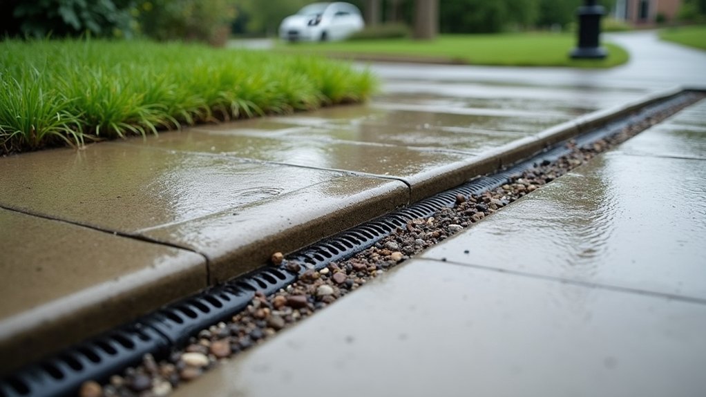 install drain below grade