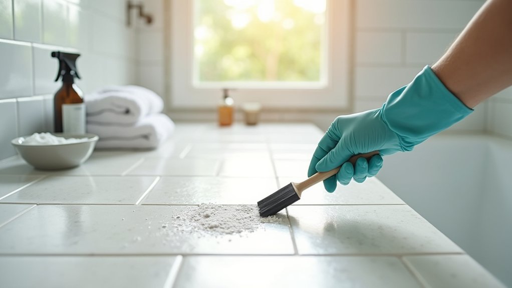 quick grout cleaning method