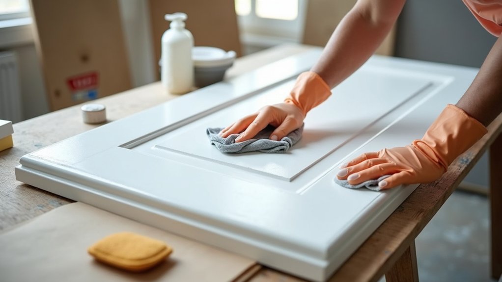 remove grease before painting