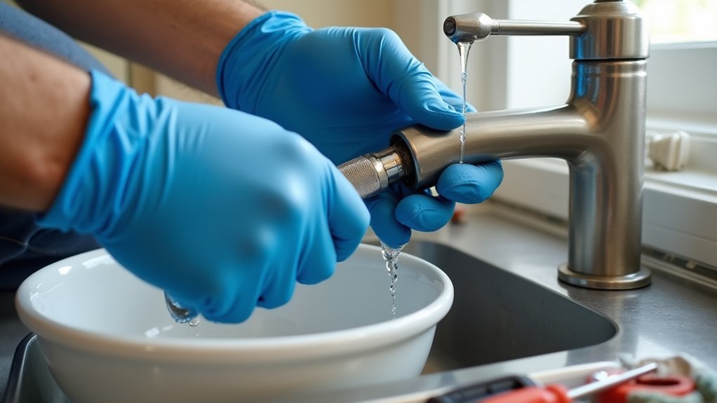 repairing a leaking tap