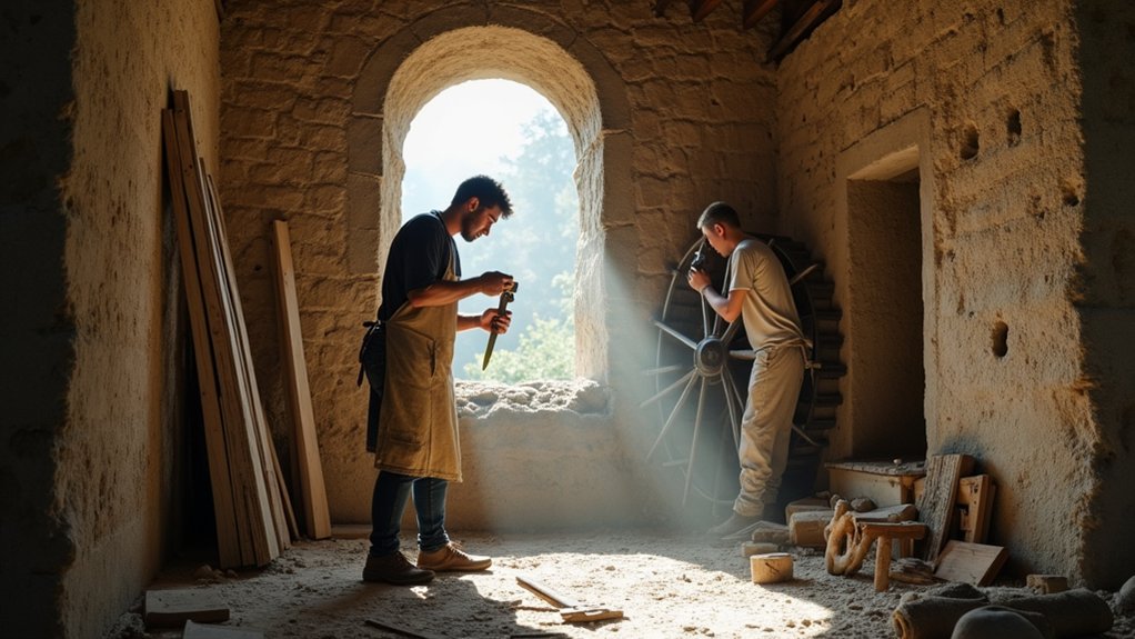 restoring historic watermill