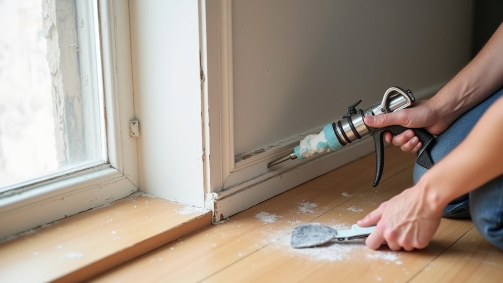seal cracks with proper prep