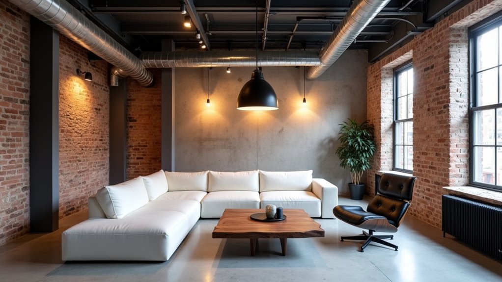 layered industrial lighting design