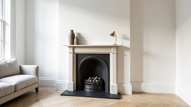 restored fireplace blending seamlessly