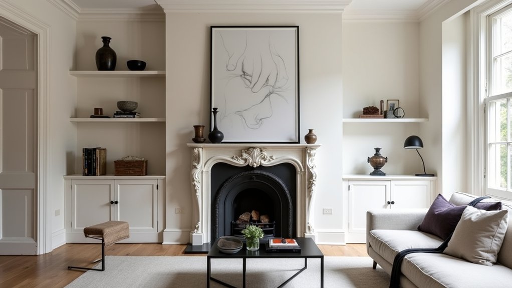 scale victorian fireplace properly
